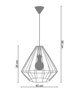 Budget 😀 Tosel Suspensions Suspension Acier Or 🔔 -Luminaires Vintage Soldes suspension acier or 2