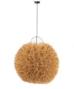 Bon marché 🛒 Meubles & Design Suspensions Suspension Boule 85cm En Rotin Naturel 🔥