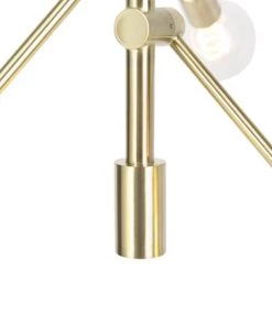 Grosses soldes 🎉 QAZQA Suspensions Suspension En Acier Doré/laiton 💯 -Luminaires Vintage Soldes suspension en acier dore laiton 5