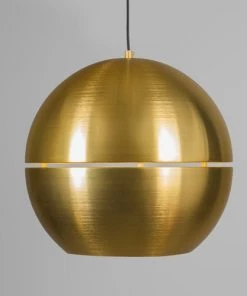 Grosses soldes ⭐ QAZQA Suspensions Suspension En Aluminium Doré/laiton ✨ -Luminaires Vintage Soldes suspension en aluminium dore laiton 2