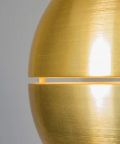 Grosses soldes ⭐ QAZQA Suspensions Suspension En Aluminium Doré/laiton ✨ -Luminaires Vintage Soldes suspension en aluminium dore laiton 4