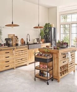 Bon marché 🤩 Maisons Du Monde Suspensions Suspension En Bois De Manguier ❤️ -Luminaires Vintage Soldes suspension en bois de manguier 1000 1 31 221103 4