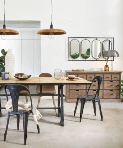 Bon marché 🤩 Maisons Du Monde Suspensions Suspension En Bois De Manguier ❤️ -Luminaires Vintage Soldes suspension en bois de manguier 1000 1 31 221103 5