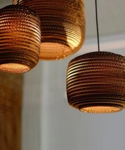 Nouveau ✔️ Graypants Suspensions Suspension En Carton Recyclé Diamètre 19 Cm 🧨 -Luminaires Vintage Soldes suspension en carton recycle diametre 19 cm 2