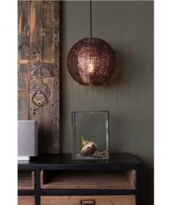 Meilleure affaire ✔️ Dutchbone Suspensions Suspension En Cuivre Ronde Large ⭐ -Luminaires Vintage Soldes suspension en cuivre ronde large 4