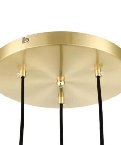 Coupon 🛒 Laurie Lumière Suspensions Suspension En Glass Laiton 🧨 -Luminaires Vintage Soldes suspension en glass laiton 5