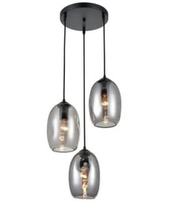Acheter ✨ Keria Suspensions Suspension En Glass Noir ⭐ -Luminaires Vintage Soldes suspension en glass noir 10