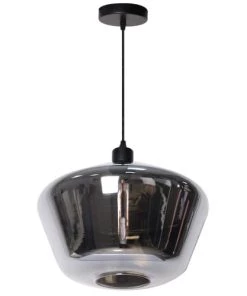 Bon marché 😍 Keria Suspensions Suspension En Glass Noir ❤️ -Luminaires Vintage Soldes suspension en glass noir 2