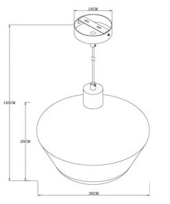 Bon marché 😍 Keria Suspensions Suspension En Glass Noir ❤️ -Luminaires Vintage Soldes suspension en glass noir 3
