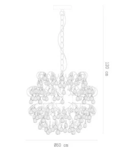 Les meilleures critiques de 🧨 Keria Suspensions Suspension En Métal Argenté 🧨 -Luminaires Vintage Soldes suspension en metal argente 3