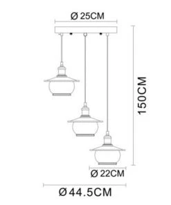 Tout neuf ❤️ Globo Suspensions Suspension En Métal Bronze 👍 -Luminaires Vintage Soldes suspension en metal bronze 8