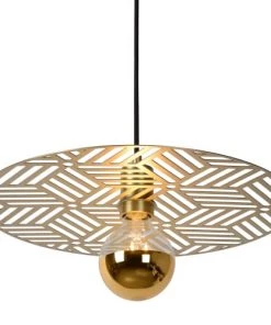 Tout neuf 🧨 Lucide Suspensions Suspension En Métal Dore ✨ -Luminaires Vintage Soldes suspension en metal dore 16