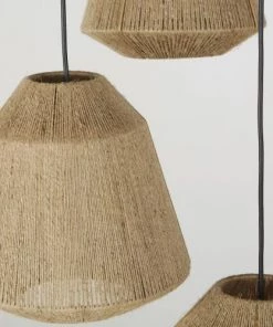 Coupon ⌛ Maisons Du Monde Suspensions Suspension En Métal Doré 3 Abat-jour En Fil De Jute Tressé Main 😀 -Luminaires Vintage Soldes suspension en metal dore 3 abat jour en fil de jute tresse main 1000 1 21 222446 4