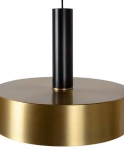 Meilleure vente 🛒 Lucide Suspensions Suspension En Métal Doré 🎁 -Luminaires Vintage Soldes suspension en metal dore 5