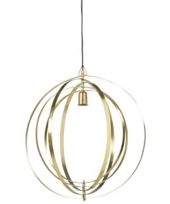 Tout neuf 🎉 Maisons Du Monde Suspensions Suspension En Métal Doré Cercles Articulés 🔔