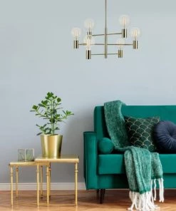 Nouveau 🎁 Markslöjd Suspensions Suspension En Métal Laiton 🎁 -Luminaires Vintage Soldes suspension en metal laiton 3