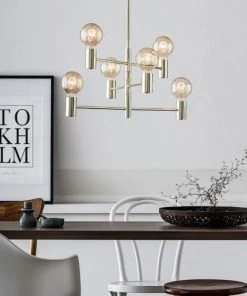 Nouveau 🎁 Markslöjd Suspensions Suspension En Métal Laiton 🎁 -Luminaires Vintage Soldes suspension en metal laiton 4