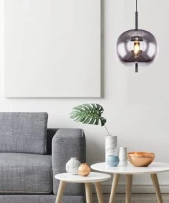 Vente flash 🔥 Globo Suspensions Suspension En Métal Noir 😍 -Luminaires Vintage Soldes suspension en metal noir 4