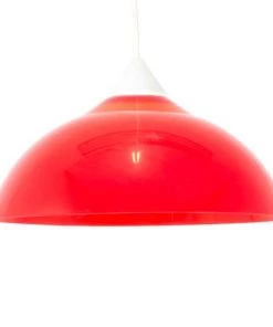 Remise 🤩 Keria Suspensions Suspension En Plastique_synthetic Rouge 🤩 -Luminaires Vintage Soldes suspension en plastique synthetic rouge 4