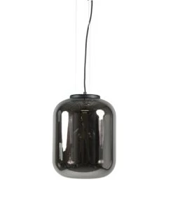 Promo 👍 QAZQA Suspensions Suspension En Verre Noir 👏 -Luminaires Vintage Soldes suspension en verre noir 3
