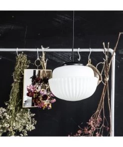 Sortie 🤩 House Doctor Suspensions Suspension Large Noire Et Blanche ✔️ -Luminaires Vintage Soldes suspension large noire et blanche 2