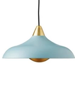 De gros ❤️ Super Living Suspensions Suspension Métal Bleu Et Laiton D36cm 🔔