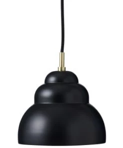 Grosses soldes ❤️ Super Living Suspensions Suspension En Métal Rose Mate Small 17 Cm 🤩 -Luminaires Vintage Soldes suspension noire mat small 17 cm 1