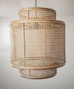 Coupon 👏 Saudara Collections Suspensions Suspension Rotin Et Cannage ⌛ -Luminaires Vintage Soldes suspension rotin et cannage 3