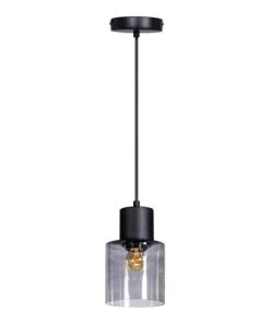 Meilleure vente ⌛ Lampea Suspensions Suspension Vintage En Métal Noir 218 Cm ✨